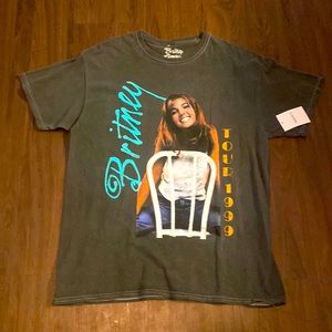 Forever21 ,Britney Spears, 1999 tour shirt large, dark gray